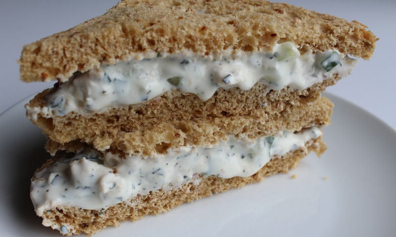 Asda Tzatziki Chicken sandwich in wholemeal bread