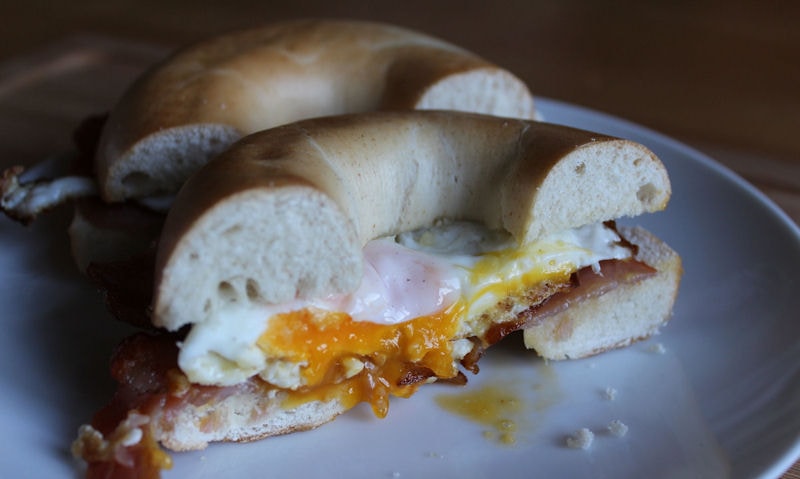 Bacon & Egg Bagel Recipe