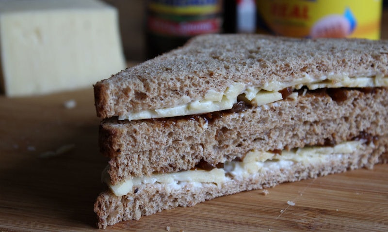 Cheese & Branston Pickle Sandwich Recipe