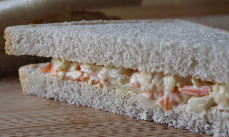 Cheese & Coleslaw Sandwich Recipe