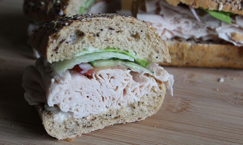 Chicken Salad Seed Topped Malted Roll Recipe