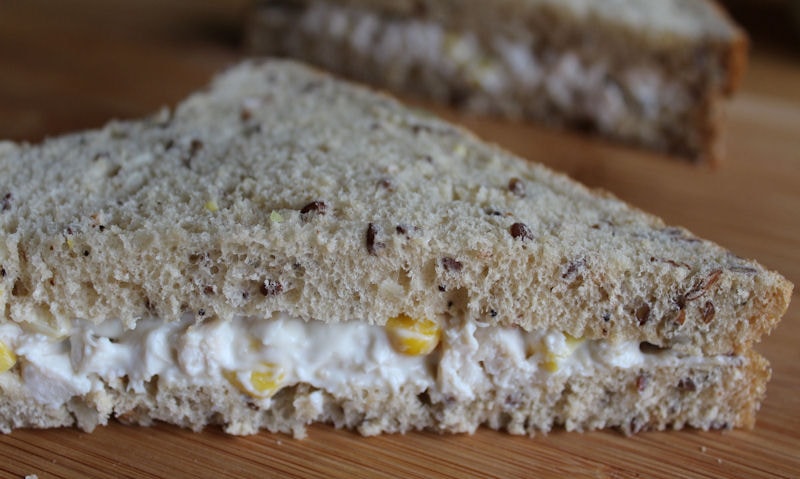 Chicken & Sweetcorn Sandwich Recipe