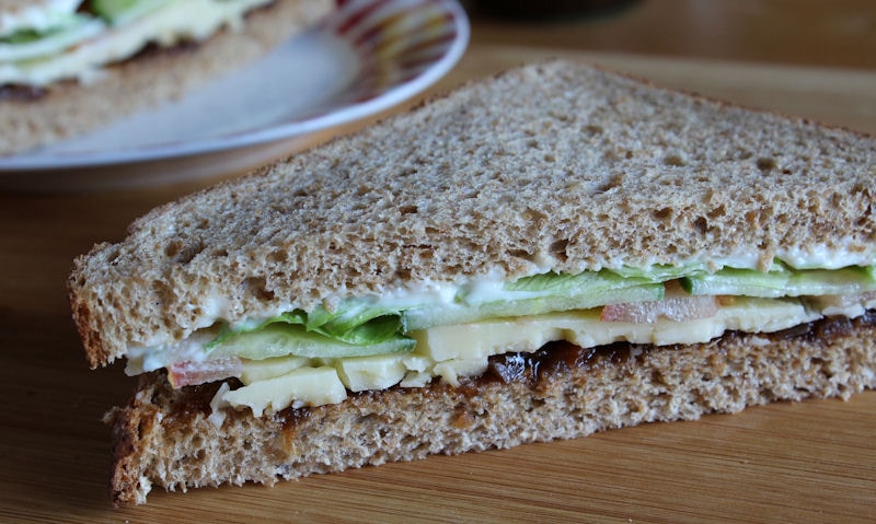 Cheese Ploughman's Sandwich Recipe