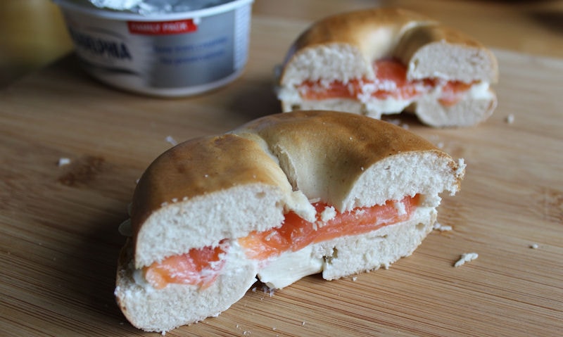 Salmon & Cream Cheese Bagel Recipe