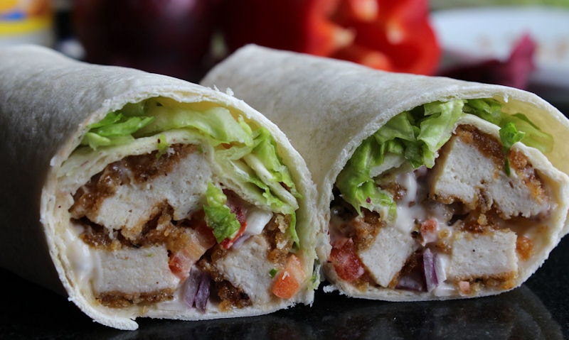 Southern Fried Chicken Wrap Recipe