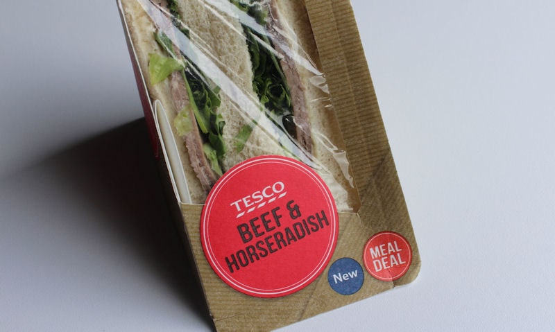 Tesco Beef & Horseradish Sandwich