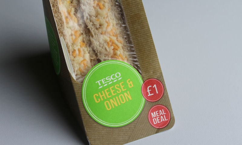 Tesco Cheese & Onion Sandwich Review