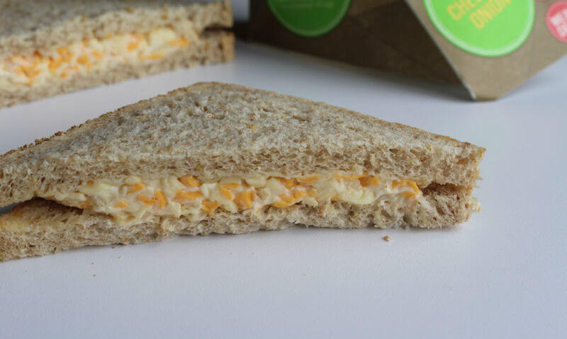 Tesco Cheese & Onion Sandwich, single slice