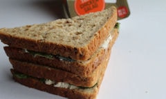 Tesco Chicken Salad Sandwich empty crust