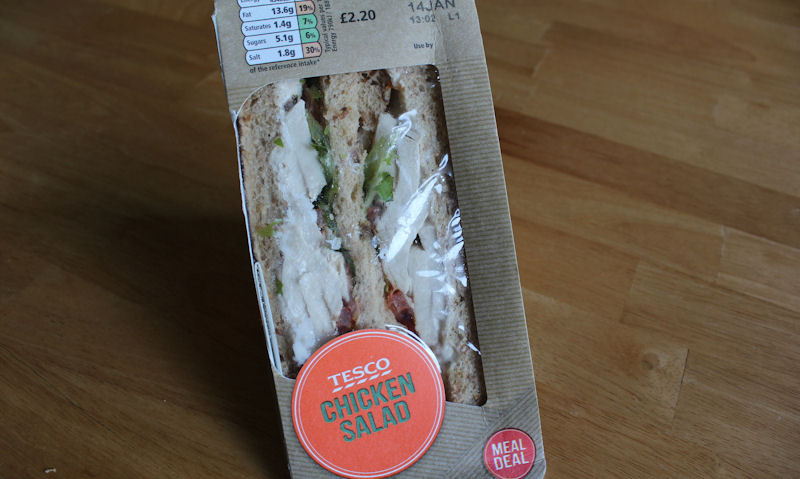 Tesco Chicken Salad Sandwich