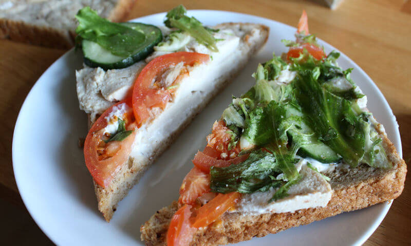Tesco Chicken Salad Sandwich, tomato filling