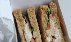 Chicken Salad Sandwich, salad seen on top