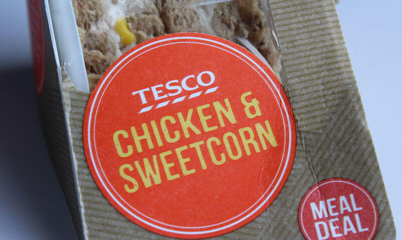 Tesco Chicken & Sweetcorn Sandwich, sandwich name