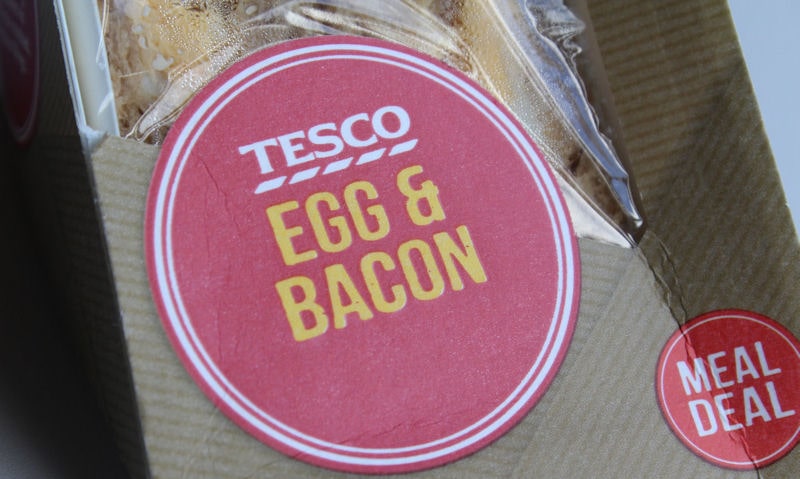 Tesco Egg & Bacon Sandwich Review