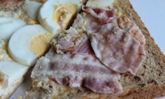 Tesco Egg & Bacon Sandwich, ingredients