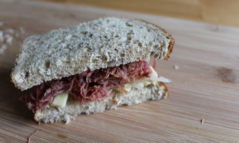 Tesco New York inspired salt beef sandwich