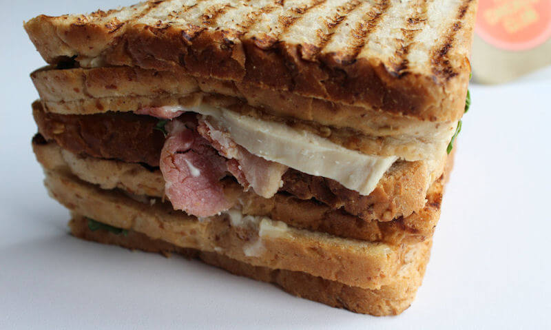 The Chicken Club Sandwich, crust sides
