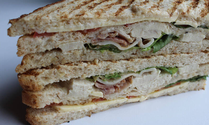 The Chicken Club Sandwich, thickness of sandwich