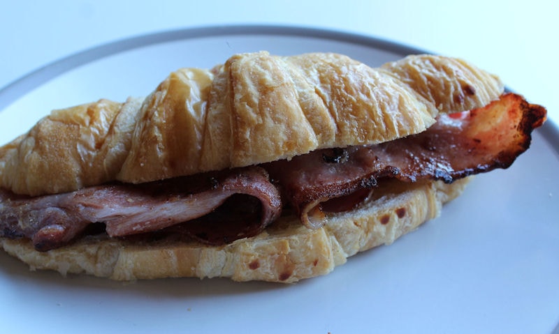 Unsmoked Back Bacon Croissant Recipe