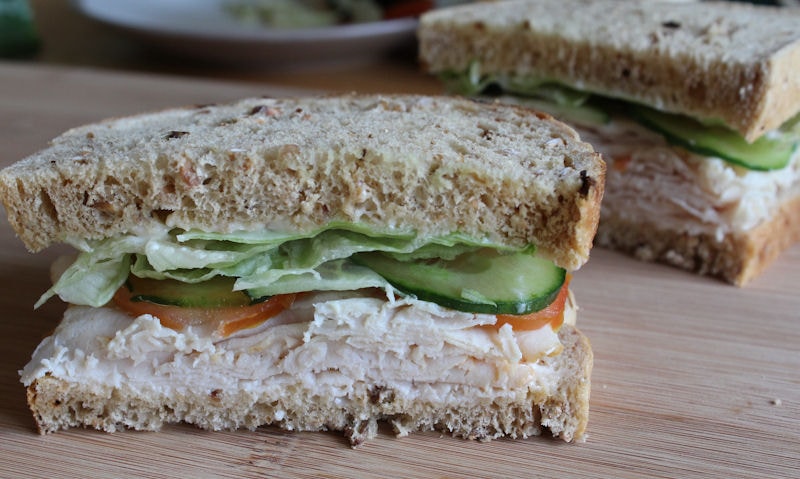 Wafer Thin Roast Chicken Salad Sandwich Recipe